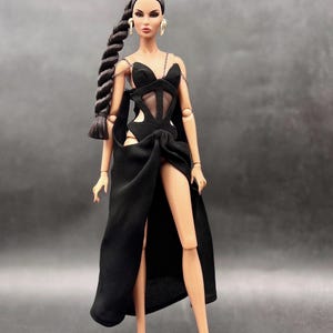Zdekonstruowana sukienka z siateczki szyfonowej dla królowej mody, Nu Face, Poppy Parker, 12&#39;&#39; Fashion Dolls