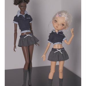 Two-Piece Style Top + Skirt for Fashion Royalty, Nu Face, Poppy Parker, 12&#39;&#39; Fashion Dolls