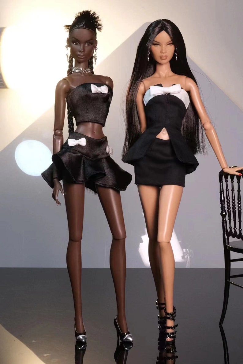 Reserva de top corto con falda a juego SET para Fashion Royalty, Nu Face, Poppy Parker, 12'' Fashion Dolls imagen 1