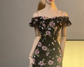 Pre-Order Floral Mermaid Dress for Fashion Royalty, Nu Face, Poppy Parker, 12'' Fashion Dolls