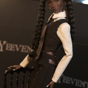 Pre-Order Vest, Shirt, and Wide Leg Trousers Pants for Fashion Royalty, Nu Face, Poppy Parker, 12'' Fashion Dolls image 4