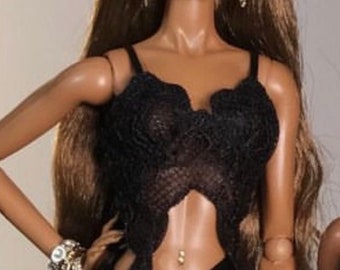 Pre-Order Lace Camisole Bra Top for Fashion Royalty, Nu Face, Poppy Parker, 12'' Fashion Dolls