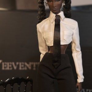 Pre-Order Vest, Shirt, and Wide Leg Trousers Pants for Fashion Royalty, Nu Face, Poppy Parker, 12'' Fashion Dolls image 6