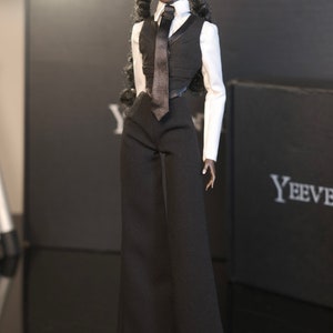 Pre-Order Vest, Shirt, and Wide Leg Trousers Pants for Fashion Royalty, Nu Face, Poppy Parker, 12'' Fashion Dolls image 2