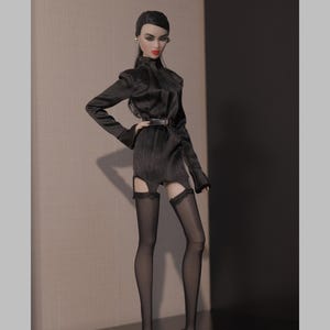 Shirt Dress & Garter Stockings Set for Fashion Royalty, Nu Face, Poppy Parker, 12&#39;&#39; Fashion Dolls