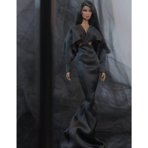 Pre-Order Silk Satin Mermaid Gown for Fashion Royalty, Nu Face, Poppy Parker, 12'' Fashion Dolls