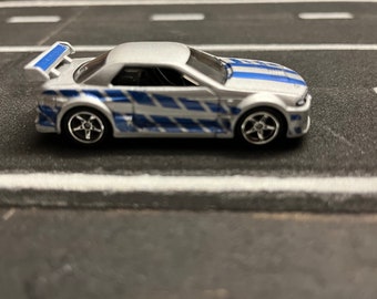 hot wheels nissan skyline gt-r de brian skyline r32 fast and furious