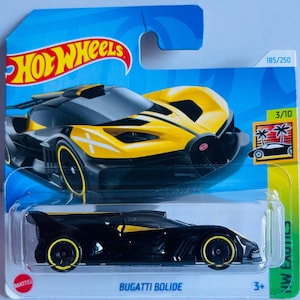 Hot wheels bugatti bolide (black-yellow)