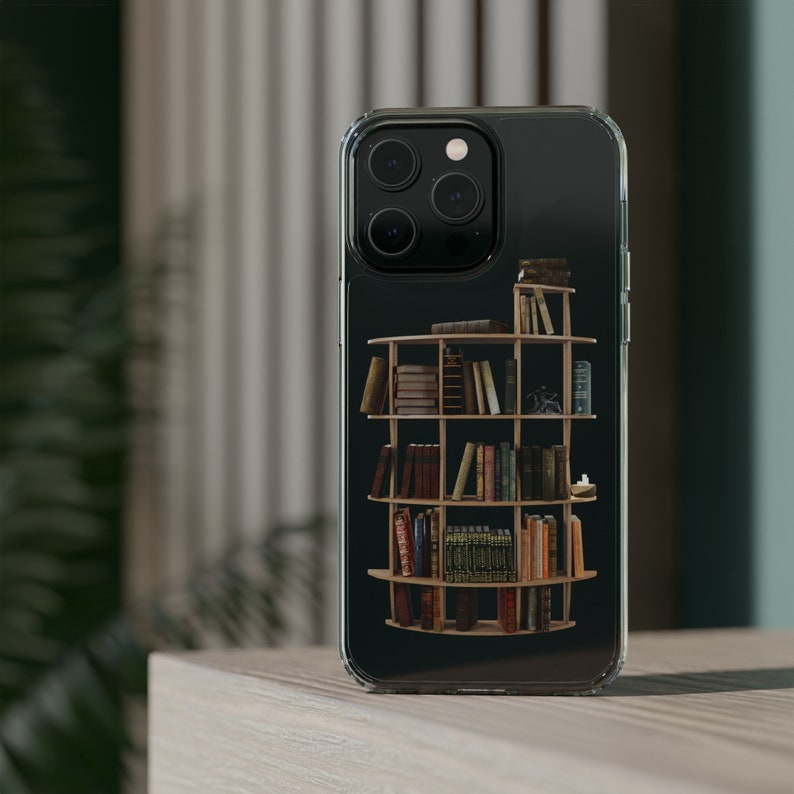 Funda para teléfono de libros, funda para teléfono con impresión 3D, funda para teléfono moderna y resistente en regalo para amante de los libros, regalos de 1 año de aniversario para él, regalo para el lector imagen 5