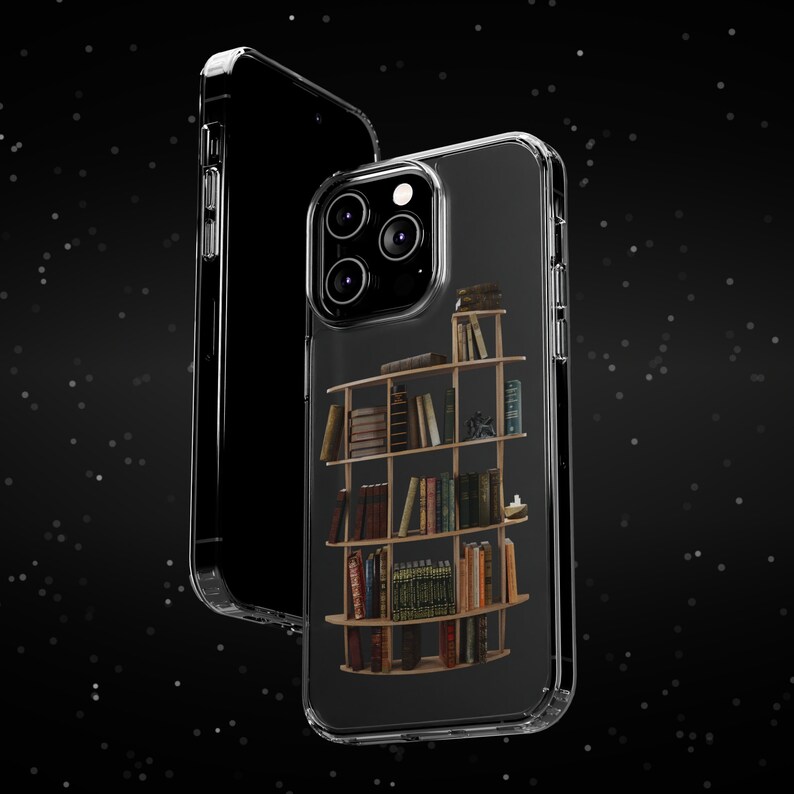 Funda para teléfono de libros, funda para teléfono con impresión 3D, funda para teléfono moderna y resistente en regalo para amante de los libros, regalos de 1 año de aniversario para él, regalo para el lector imagen 7