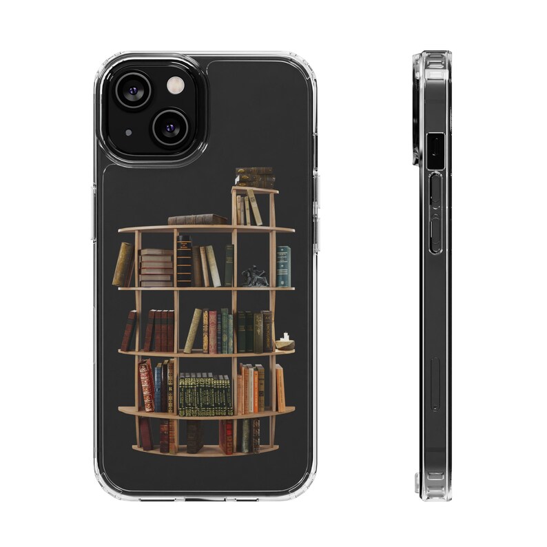 Funda para teléfono de libros, funda para teléfono con impresión 3D, funda para teléfono moderna y resistente en regalo para amante de los libros, regalos de 1 año de aniversario para él, regalo para el lector imagen 8