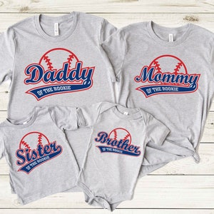 Rookie of The Birthday Shirt, Rookie Baseball Birthday Tees, Rookie Family JShirts, First Birthday Boy Shirt, Mom Baseball Shirt 71