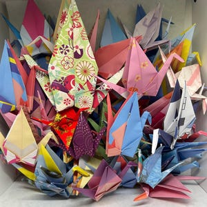 Origami Paper Cranes lot