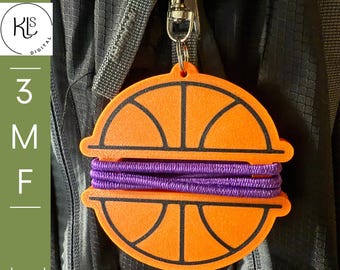 Basketball Hair Tie Bag Tag 3mf 3D print file