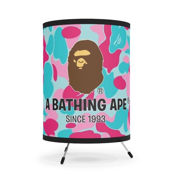 Bape Tripod Lamp with High-Res Printed Shade, US\CA plug