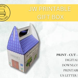 JW Kingdom Hall Pionierbox mit 2025 Jahrestext | Psalm 96,8 | Geschenktüte Pioniere Geschenk | digitaler Download ermutigend zum ausdrucken