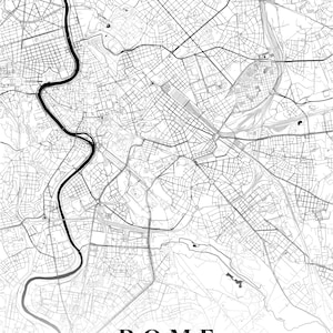 Rome, Italy, Custom Map, City Print, City Map, Map Print, Map Print, Map Print Poster, Custom Map