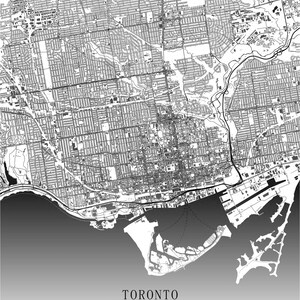 Toronto, Ontario, Canada, Custom Map, City Print, City Map, Map Print, Map Print, Map Print Poster, Custom Map