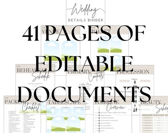 Wedding Binder Template | DIY BRIDE