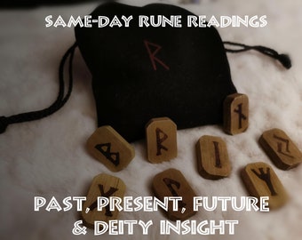 3-Rune-lezing op dezelfde dag met inzicht in de godheid - Ontdek je verleden, heden en toekomst