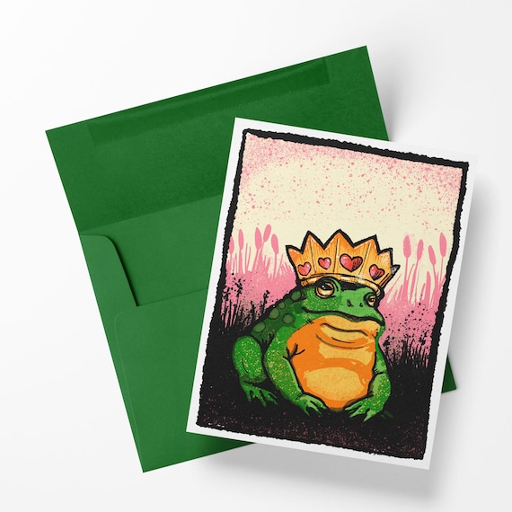 My Prince - Frog in Crown Valentine's Day Card