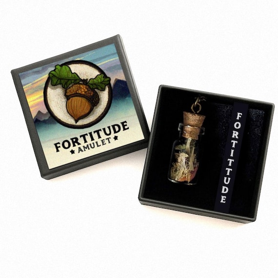 Fortitude Amulet – Herbal Pendant for Quiet Strength and Steady Resolve