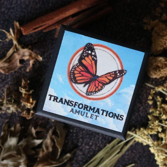 Transformation Amulet – Monarch Amulet for Rebirth, Identity Shift, and Radical Change