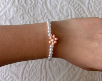 Bracciale Flower Power con perline e perle