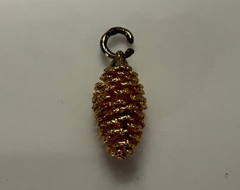 Gold Toned Pinecone Charm