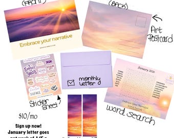 Letters Worth Keeping by Bossy Scribes - Mail Club January 2026 - non-subscription
