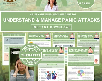 Panik Attack Erholung Workbook, Angst Relief Werkzeuge (PDF)