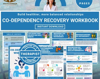 Co-Dependency Recovery Workbook: Therapy Guide for Healthy Relationships (PDF Download)