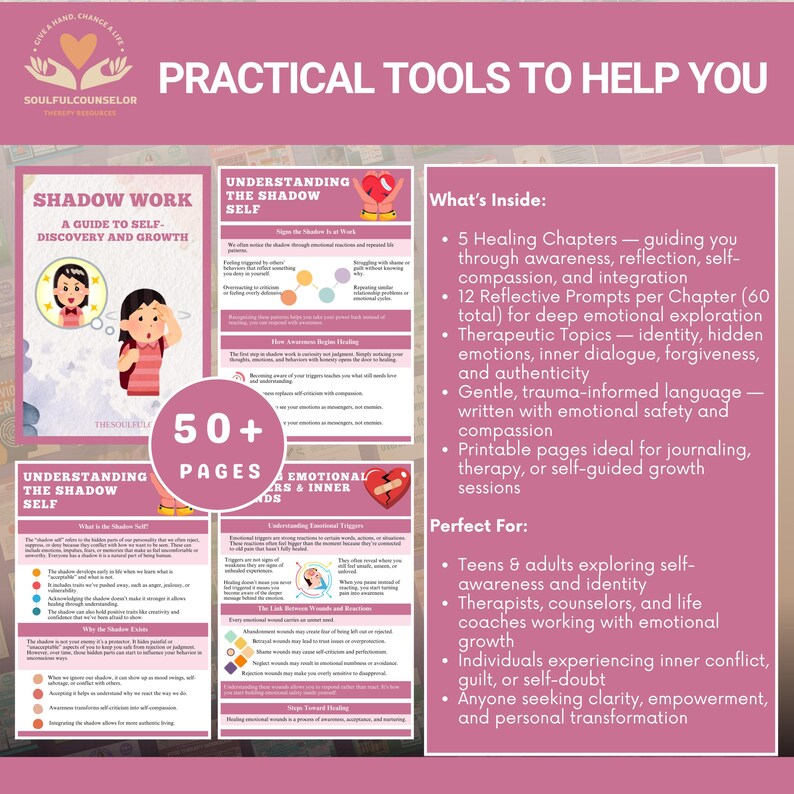 Shadow Work Workbook: Self-discovery & Emotional Healing (PDF Download ...