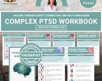 C-PTSD Workbook | Trauma Recovery, Emotional Regulation (Digital Download)