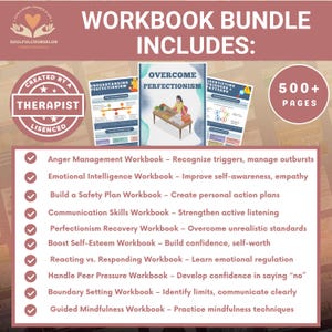 life skills mega workbook bundle for teens and adults, printable anger management activities, emotional intelligence exercises pdf, safety plan workbook for mental health, communication skills worksheets for therapy, perfectionism recovery printable workbook, boost self-esteem journal prompts, reacting vs responding emotional regulation pdf, peer pressure coping skills for teens, boundary setting worksheets digital download, guided mindfulness workbook printable, cbt and dbt skills workbook