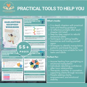 Gaslighting recovery workbook for healing and empowerment

Rebuild self-trust and confidence after emotional manipulation

Therapy-inspired self-help workbook for gaslighting survivors

Emotional healing worksheets for personal growth and recovery

Boundaries and self-awareness exercises for trauma recovery

Self-trust and empowerment workbook for emotional healing

Digital therapy resource for gaslighting recovery journey