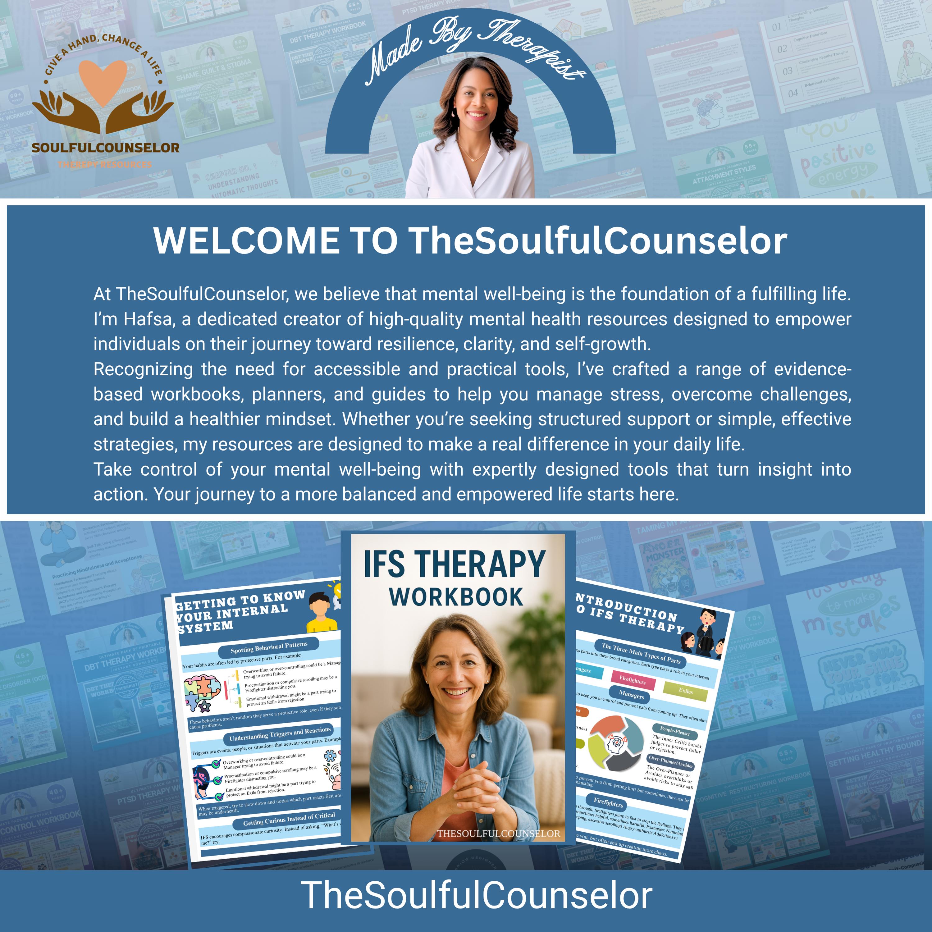 IFS Therapy Workbook: Trauma Recovery & Coping Skills (PDF Guidebook ...