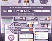 Infidelity Healing Workbook, Couples & Individuals (Printable PDF)