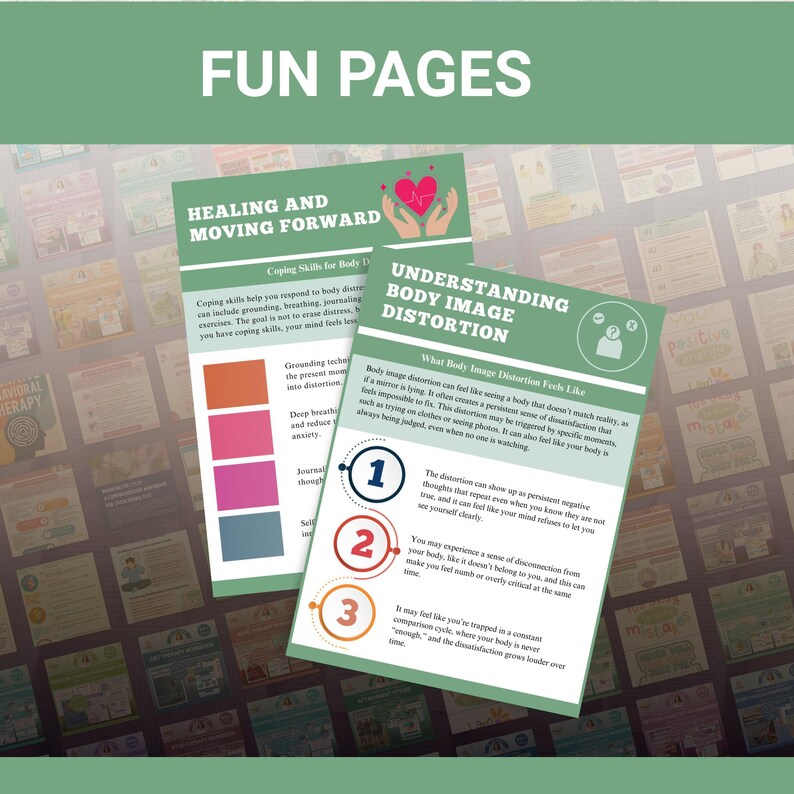 Body Image Distortions Workbook | Body Acceptance Journal | Teens ...