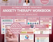 Anxiety Relief Workbook, Coping Tools, Mental Health (Printable PDF)