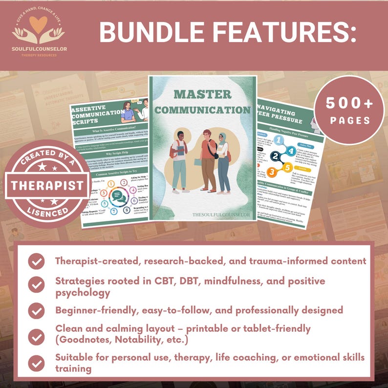 life skills mega workbook bundle for teens and adults, printable anger management activities, emotional intelligence exercises pdf, safety plan workbook for mental health, communication skills worksheets for therapy, perfectionism recovery printable workbook, boost self-esteem journal prompts, reacting vs responding emotional regulation pdf, peer pressure coping skills for teens, boundary setting worksheets digital download, guided mindfulness workbook printable, cbt and dbt skills workbook