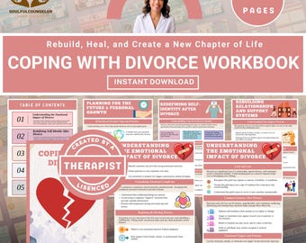 Libro de ejercicios para la recuperación del divorcio, sanación emocional, autorreflexión (PDF)