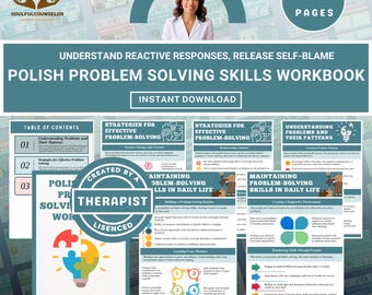 Polish your problem solving skills workbook for teens & adults, Therapy Worksheets