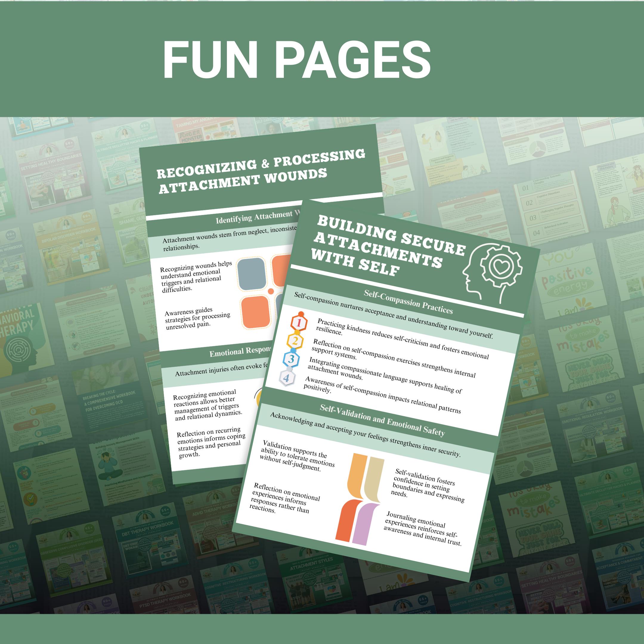 Healing Attachment Wounds Workbook for Teens & Adults, Reflective ...