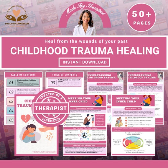 Childhood Trauma Recovery Workbook: Inner Child Healing, Therapeutic Guidance (PDF Download)