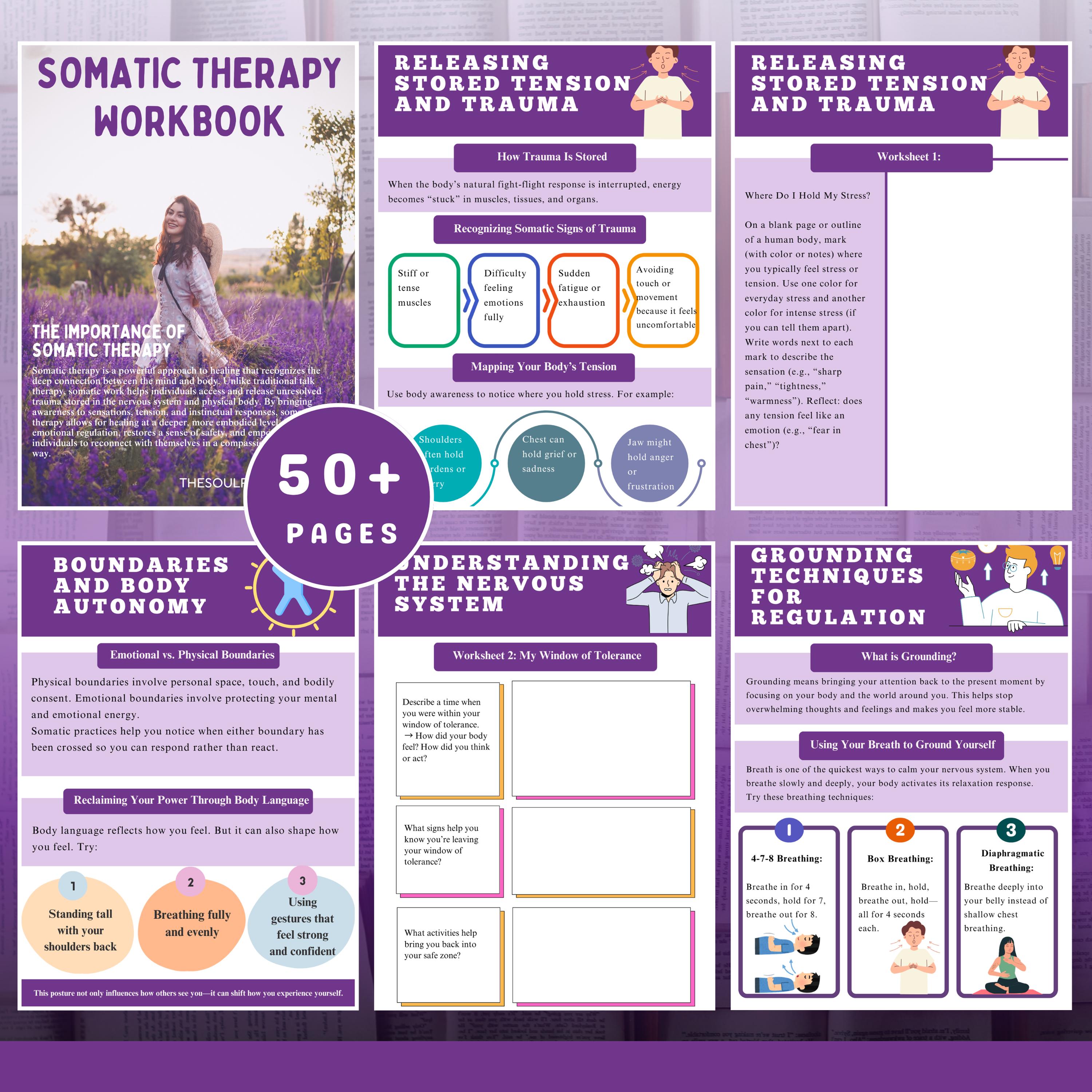 Somatic Tools.pdf Somatic Therapy Workbook and Guide for Teens and Adults : Mental Health ...