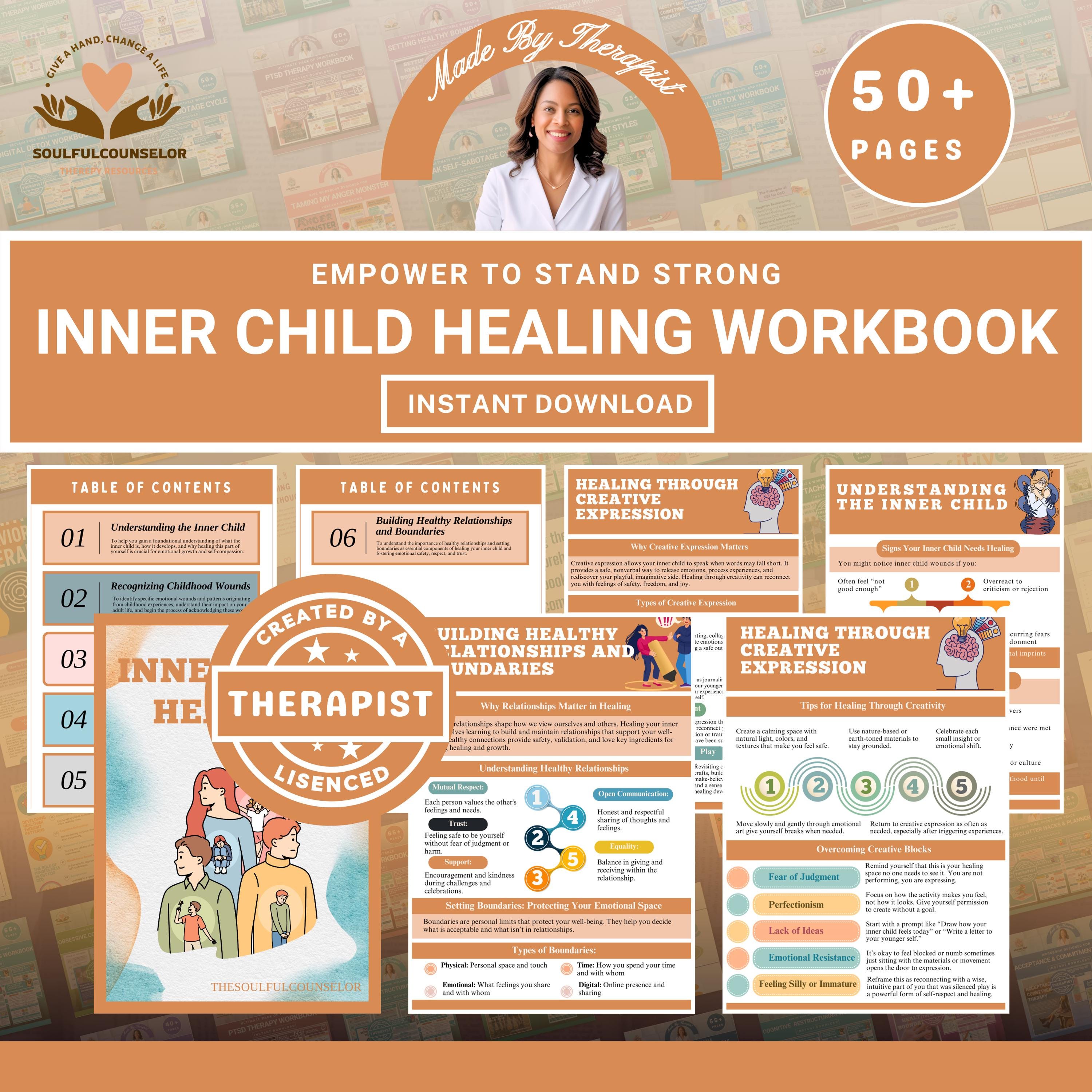 Inner Child Healing Workbook: Trauma Therapy, Reparenting (PDF Download ...