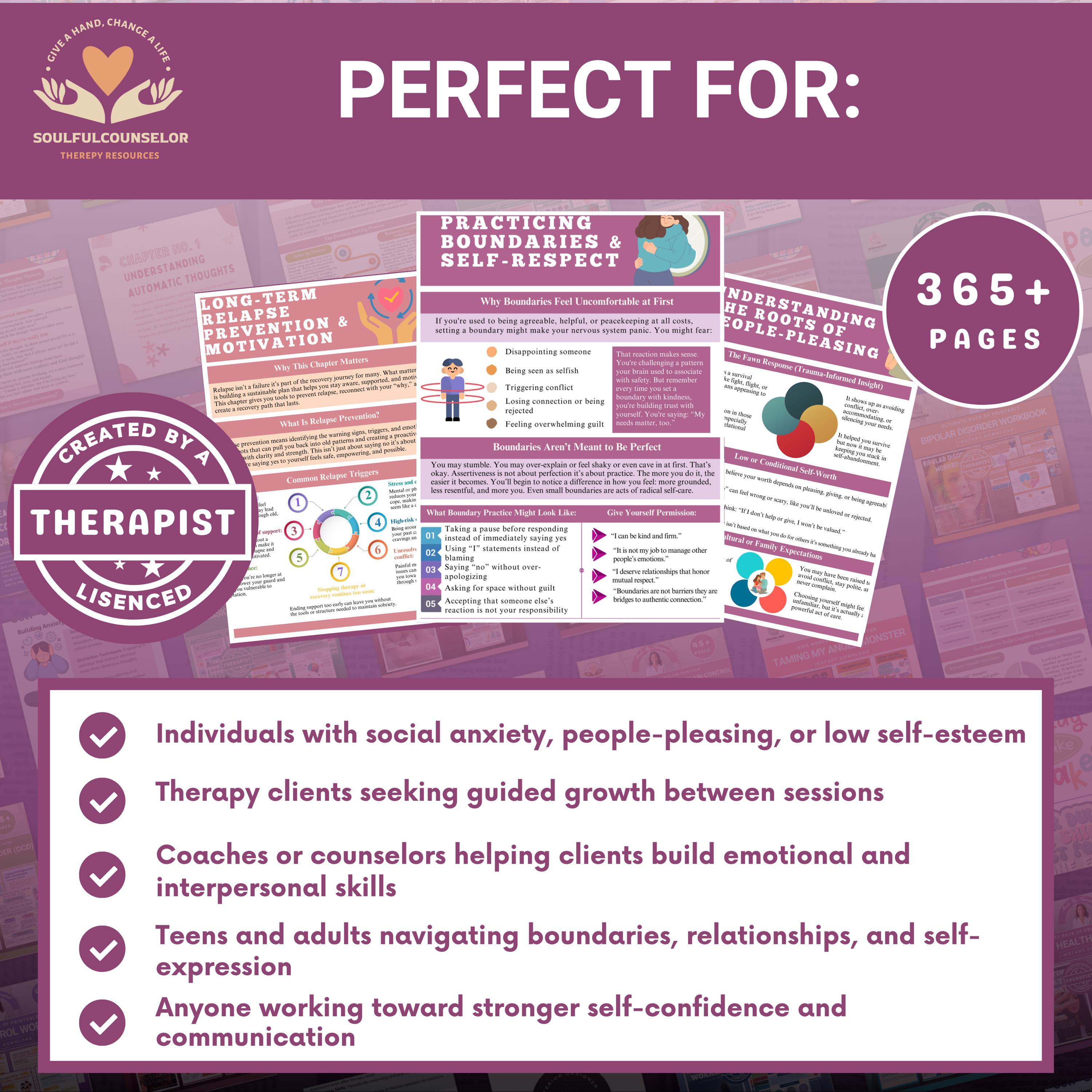 Social skills bundle: CBT and emotional learning.