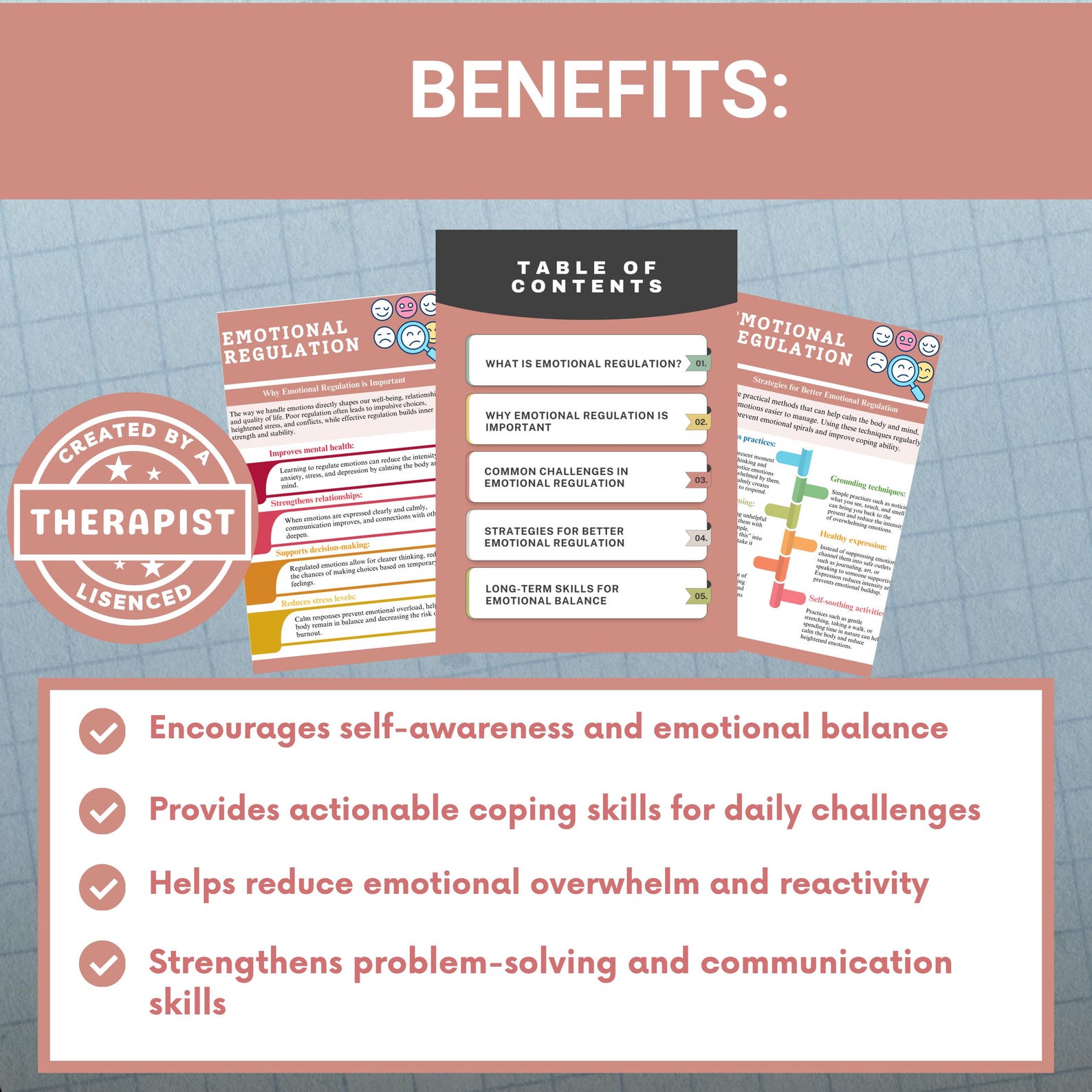 Emotion Priming Handout.pdf Emotional Regulation Handouts: Coping Skills, Anxiety Relief (digital ...