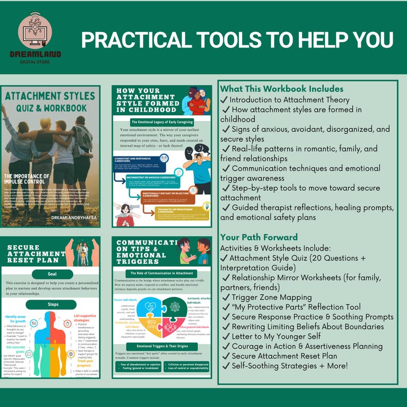 Attachment Styles Quiz & Workbook, Relationship Therapy for Teens and ...
